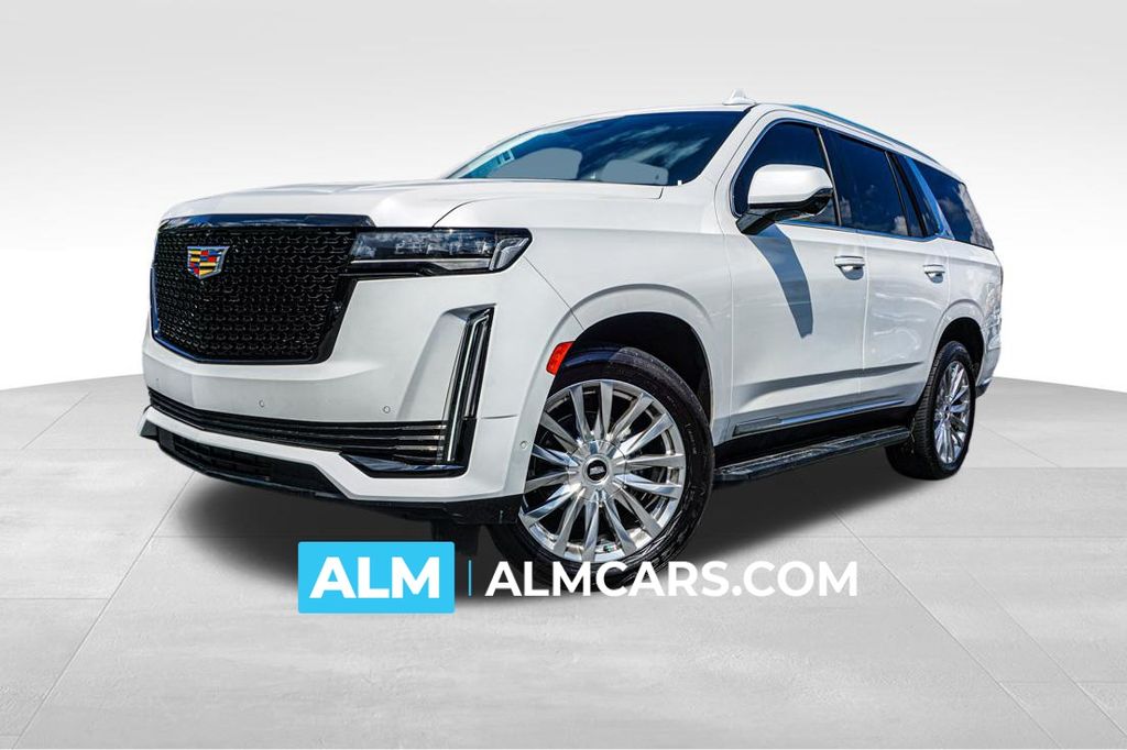 Crystal White Tricoat 2023 Cadillac Escalade SUV / Crossover Four-Wheel Drive Automatic