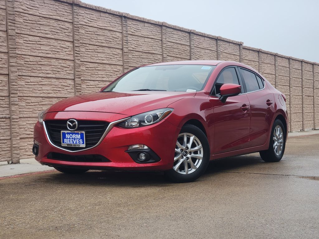 Soul Red Metallic 2015 Mazda MAZDA3 i Touring Sedan Front-Wheel Drive 6-Speed Automatic