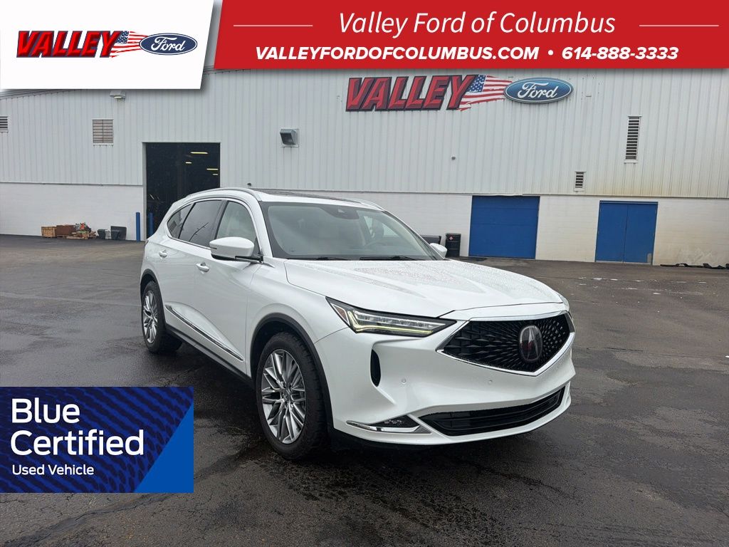 Platinum White Pearl 2022 Acura MDX SH-AWD with Advance Package SUV / Crossover All-Wheel Drive Automatic