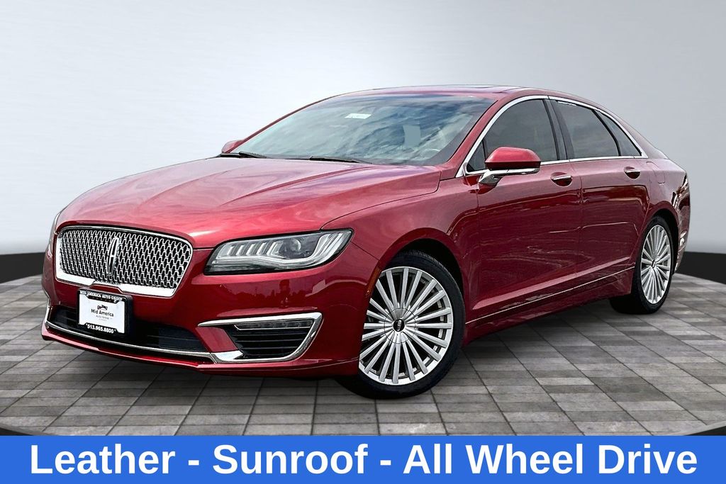 Ruby Red Metallic 2017 Lincoln MKZ Sedan All-Wheel Drive 6-Speed Automatic