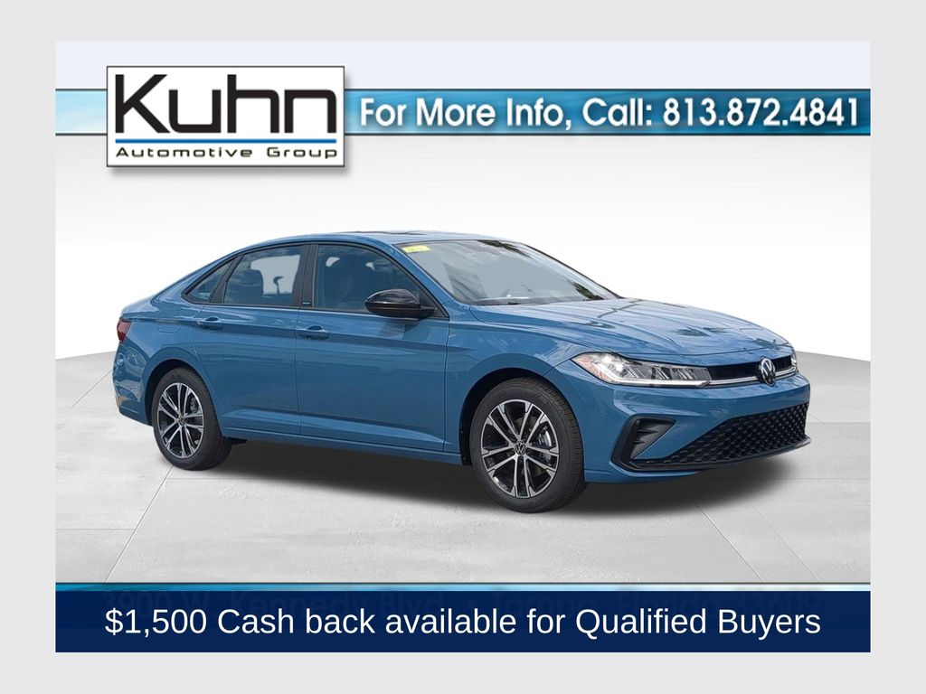 Monterey Blue Pearl 2026 Volkswagen Jetta Sedan Front-Wheel Drive 8-Speed Automatic