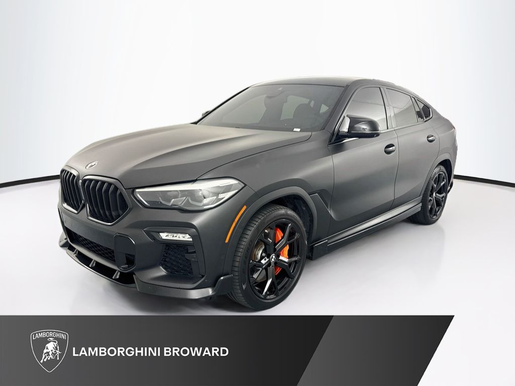 Riverside Blue Metallic 2020 BMW X6 SUV / Crossover All-Wheel Drive 8-Speed Automatic