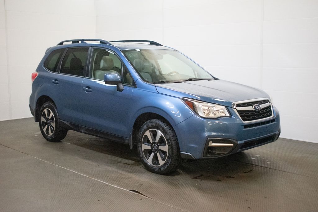 Quartz Blue Pearl 2017 Subaru Forester 2.5i Premium SUV / Crossover All-Wheel Drive Continuously Variable Transmission