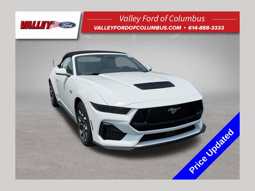 Oxford White 2026 Ford Mustang Convertible Rear-Wheel Drive 6-Speed Manual