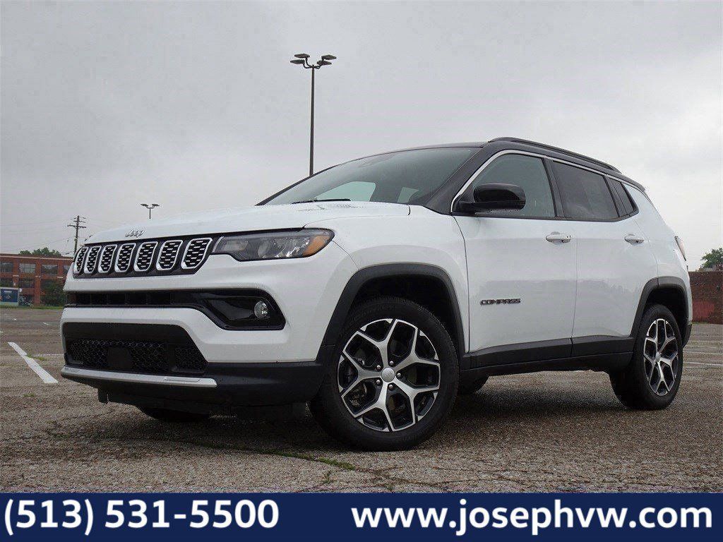 Bright White Clearcoat 2024 Jeep Compass Limited 4WD SUV / Crossover Four-Wheel Drive 8-Speed Automatic
