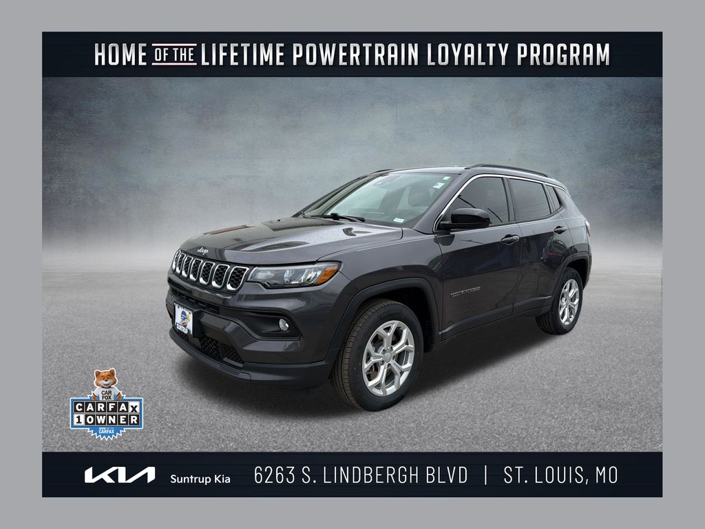 Baltic Gray Metallic Clearcoat 2024 Jeep Compass Latitude 4WD SUV / Crossover Four-Wheel Drive 8-Speed Automatic