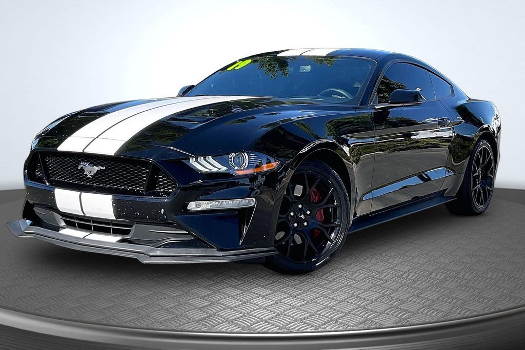 Shadow Black 2019 Ford Mustang Coupe Rear-Wheel Drive Automatic