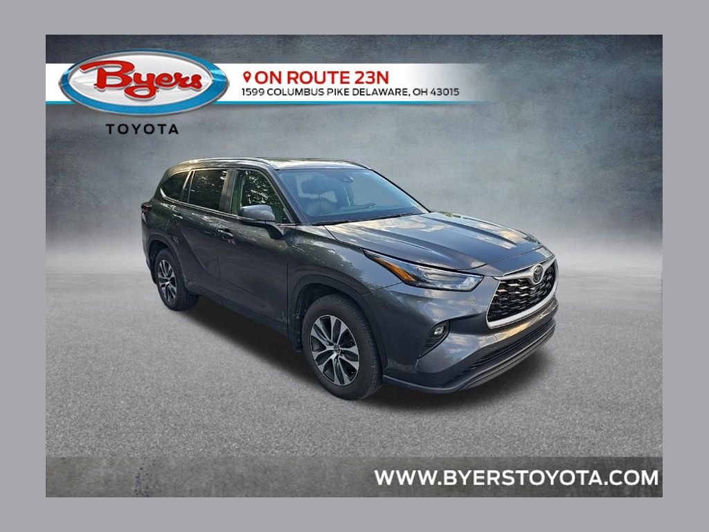 Magnetic Gray Metallic 2025 Toyota Highlander SUV / Crossover All-Wheel Drive 8-Speed Automatic