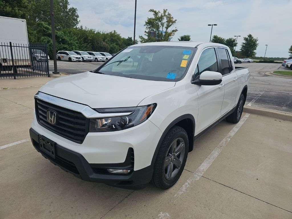 Platinum White Pearl 2023 Honda Ridgeline Pickup Truck All-Wheel Drive 9-Speed Automatic