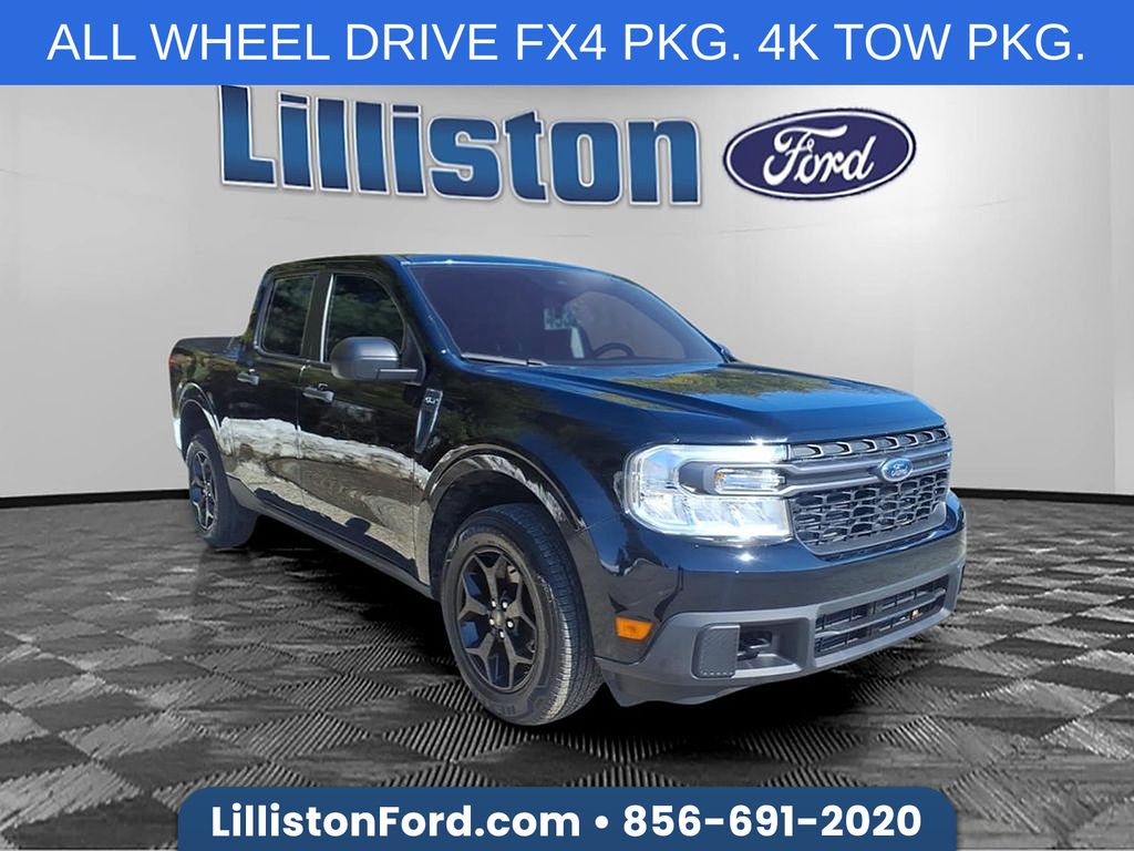 Shadow Black 2022 Ford Maverick XLT SuperCrew AWD Pickup Truck All-Wheel Drive 8-Speed Automatic