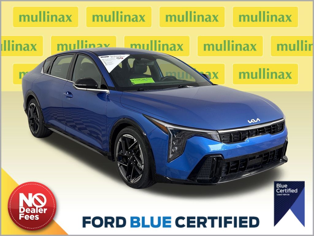 Wave Blue 2025 Kia K4 Sedan Front-Wheel Drive Continuously Variable Transmission