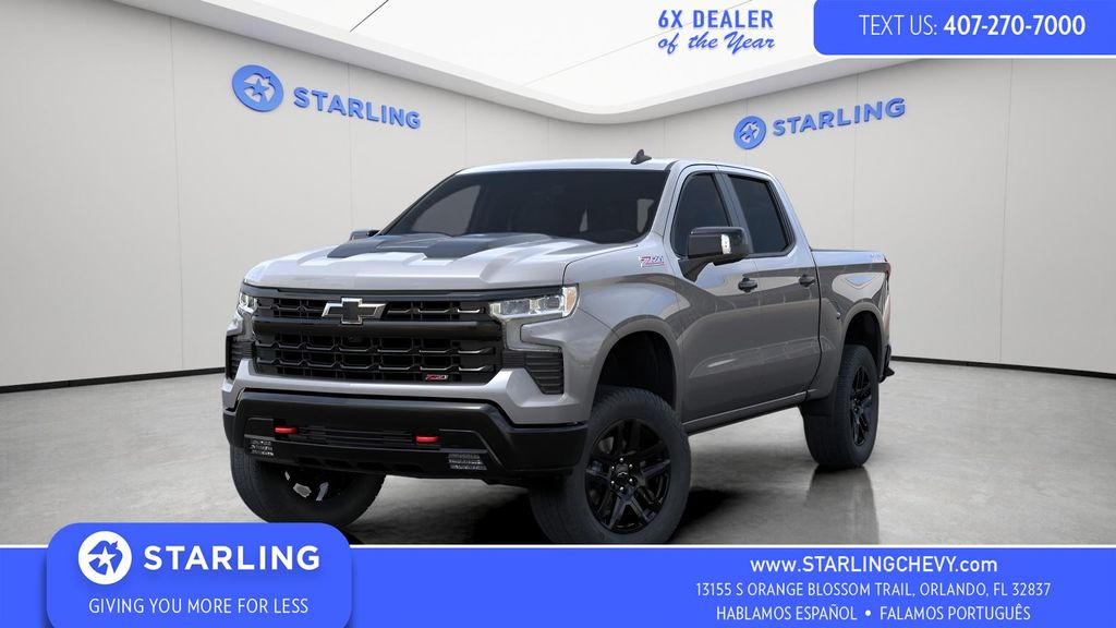 Sterling Gray Metallic 2026 Chevrolet Silverado 1500 Pickup Truck Four-Wheel Drive Automatic