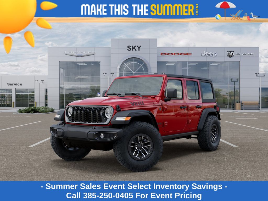 Firecracker Red Clearcoat 2026 Jeep Wrangler SUV / Crossover Four-Wheel Drive 8-Speed Automatic