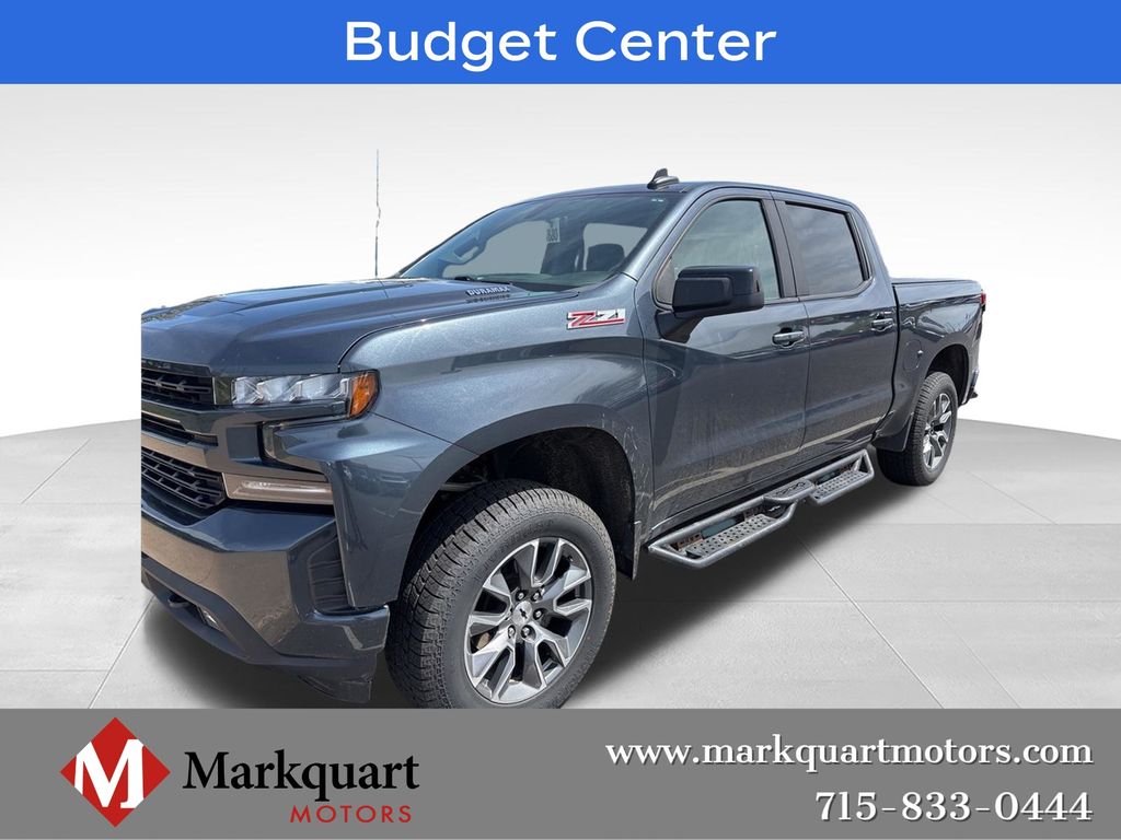 Shadow Gray Metallic 2021 Chevrolet Silverado 1500 Pickup Truck Four-Wheel Drive Automatic