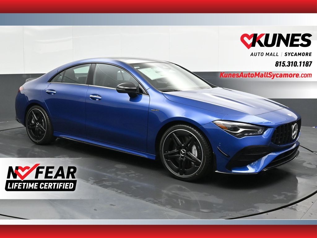 Starling Blue Metallic 2025 Mercedes-Benz CLA Coupe All-Wheel Drive 8-Speed Automatic