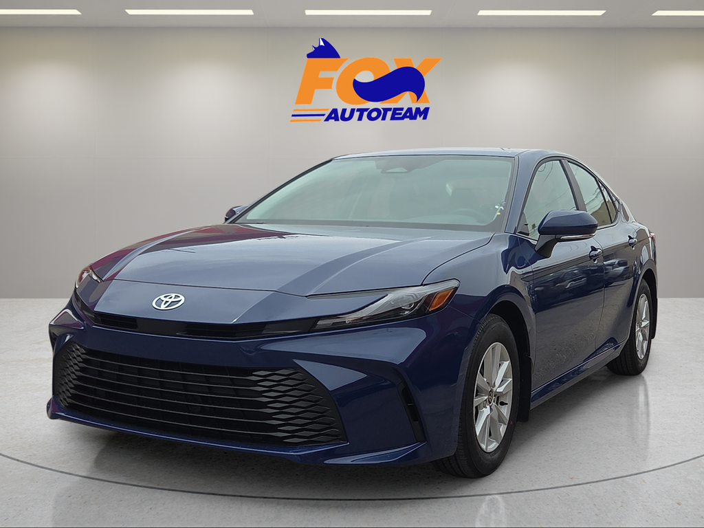 Blue 2026 Toyota Camry LE FWD Sedan Front-Wheel Drive Continuously Variable Transmission