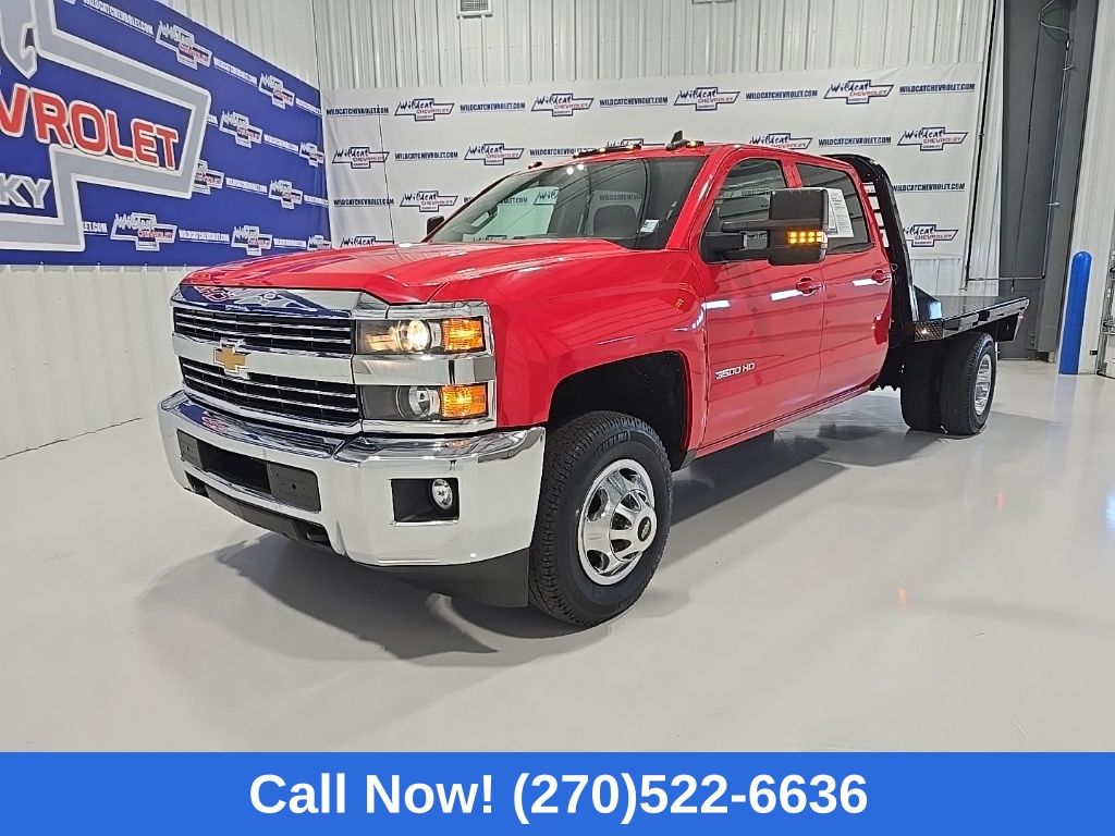 Red Hot 2018 Chevrolet Silverado 3500HD LT Crew Cab LB DRW 4WD Pickup Truck Four-Wheel Drive 6-Speed Automatic
