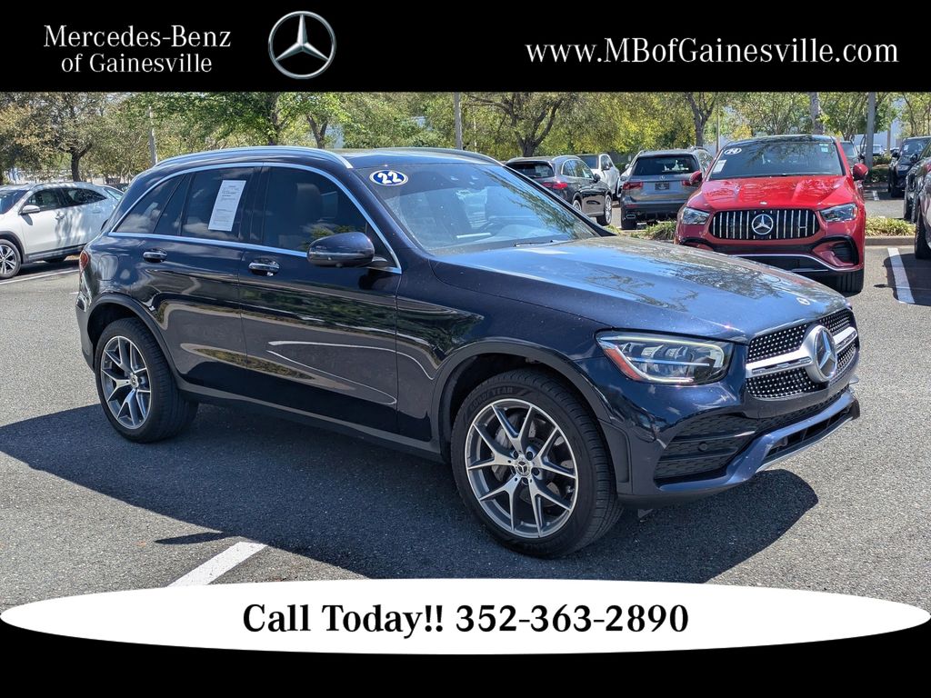 Lunar Blue Metallic 2022 Mercedes-Benz GLC 300 SUV 4MATIC SUV / Crossover All-Wheel Drive 9-Speed Automatic
