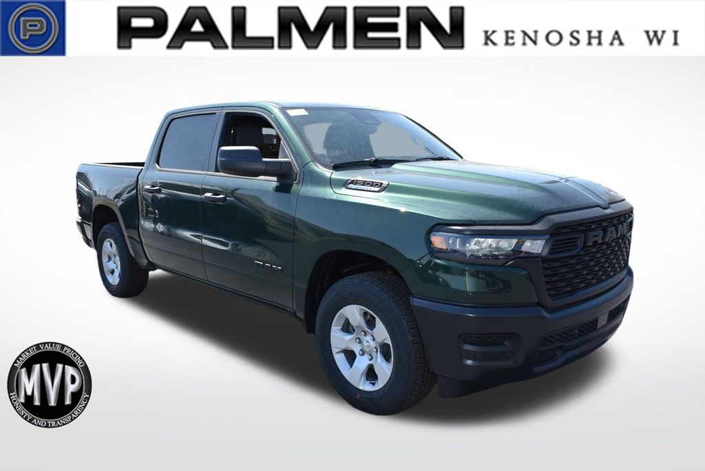 Serrano Green Metallic 2026 RAM 1500 Tradesman Crew Cab 4WD Pickup Truck Four-Wheel Drive 8-Speed Automatic