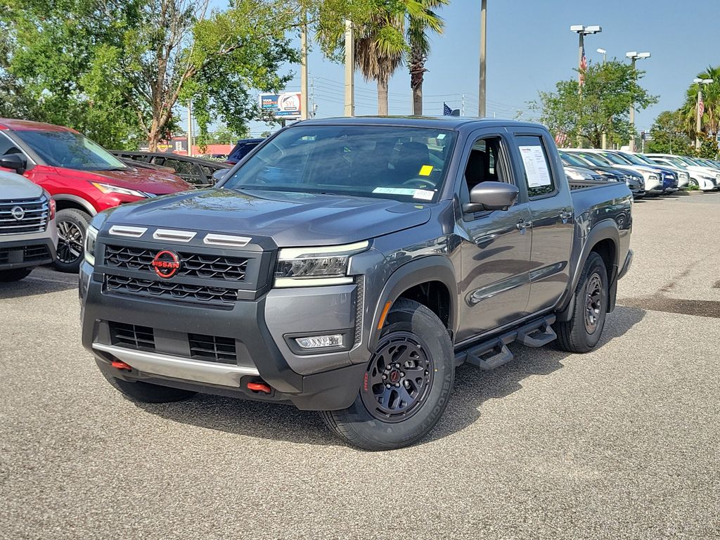 Gray (Gun Metallic) 2025 Nissan Frontier Pickup Truck 4X2 9-Speed Automatic Overdrive