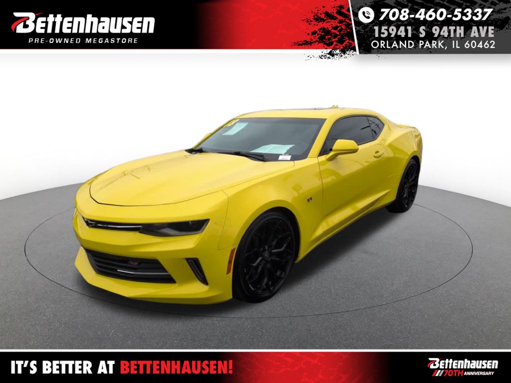 Bright Yellow 2018 Chevrolet Camaro 1LT Coupe RWD Coupe Rear-Wheel Drive 8-Speed Automatic