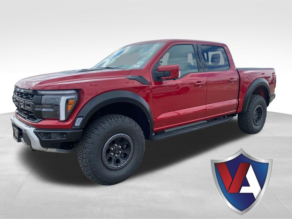 Red Metallic 2025 Ford F-150 Raptor SuperCrew 4WD Pickup Truck Four-Wheel Drive Automatic