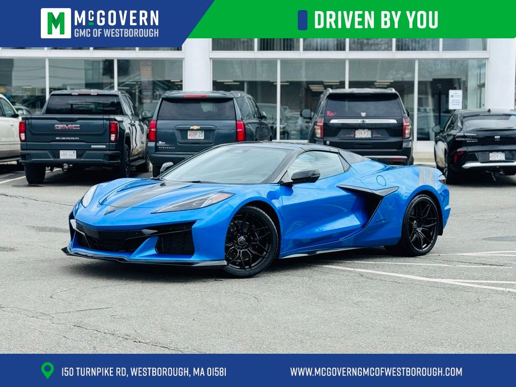 Riptide Blue Metallic 2024 Chevrolet Corvette Z06 3LZ Convertible RWD Convertible Rear-Wheel Drive 8-Speed Dual Clutch