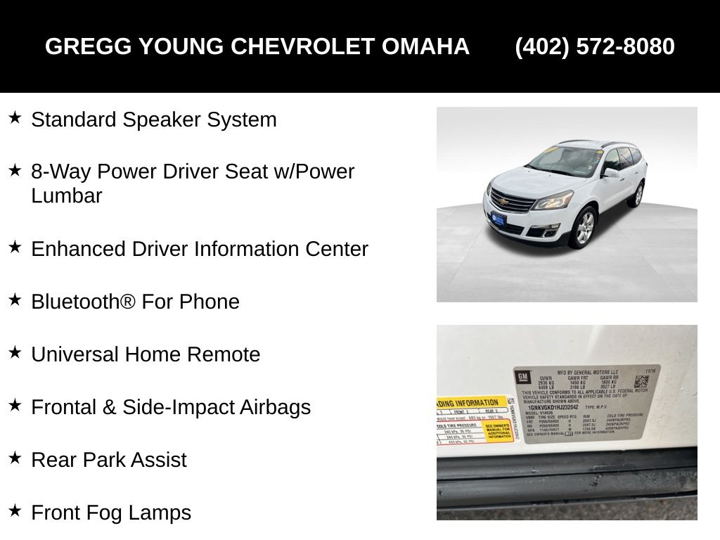 Used 2017 Chevrolet Traverse SUV