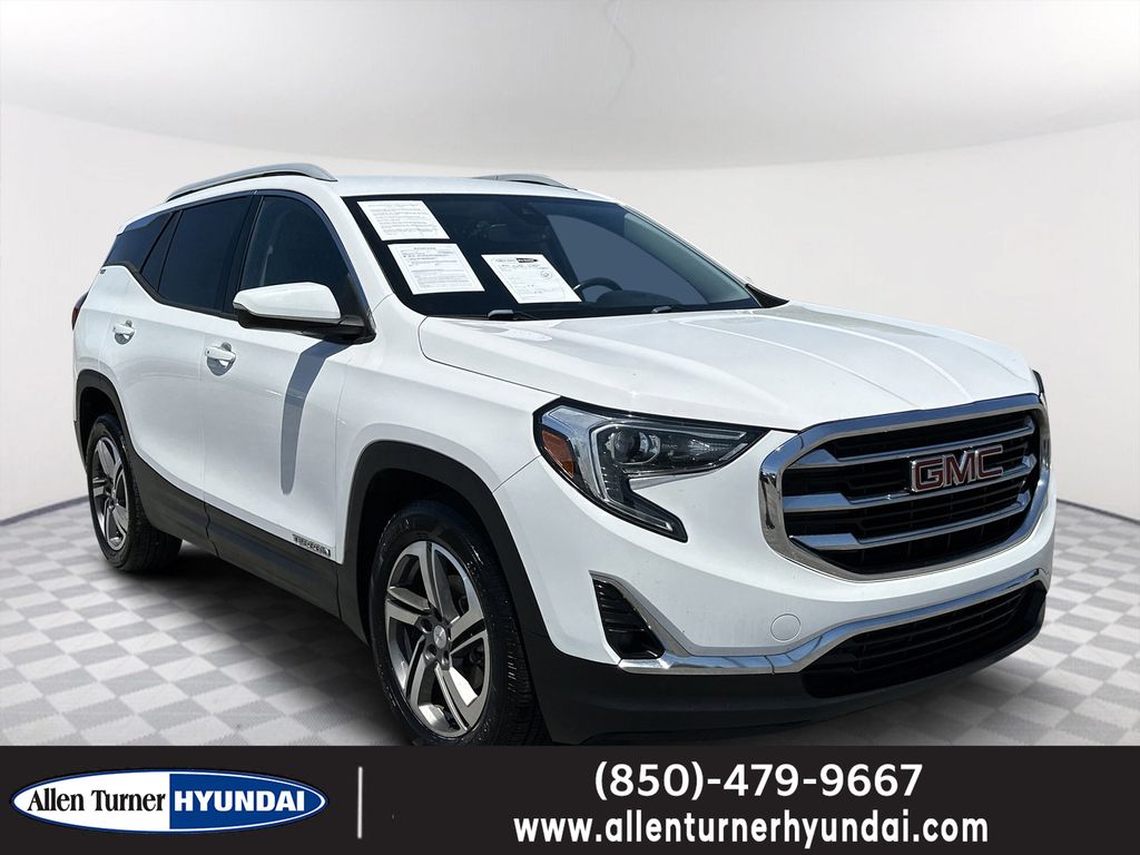Summit White 2020 GMC Terrain SLT FWD SUV / Crossover Front-Wheel Drive 9-Speed Automatic