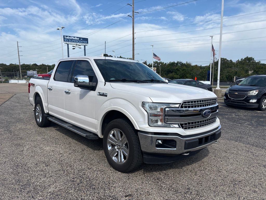 White Platinum Metallic Tri-Coat 2018 Ford F-150 Pickup Truck Four-Wheel Drive Automatic