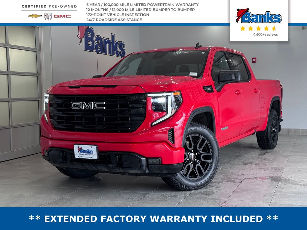 Cardinal Red 2024 GMC Sierra 1500 Elevation Crew Cab 4WD Pickup Truck Four-Wheel Drive Automatic