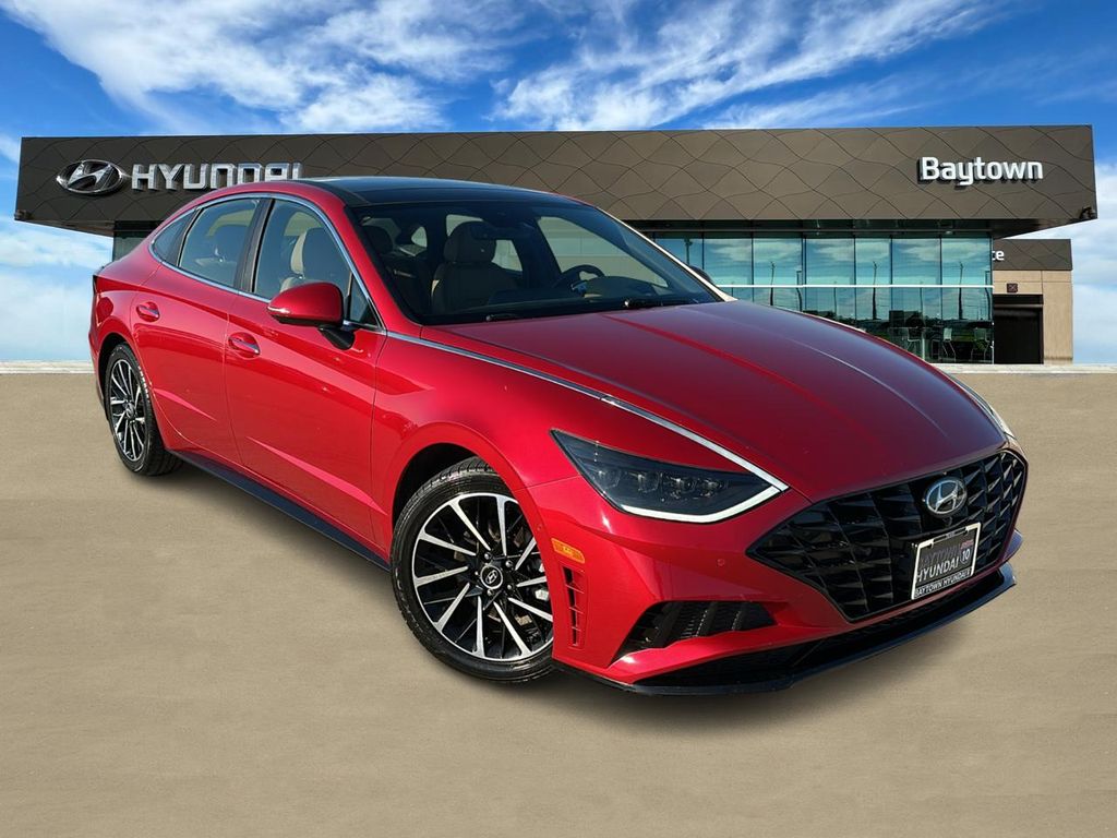 2021 Hyundai Sonata Limited Red at Parkway Family Mazda