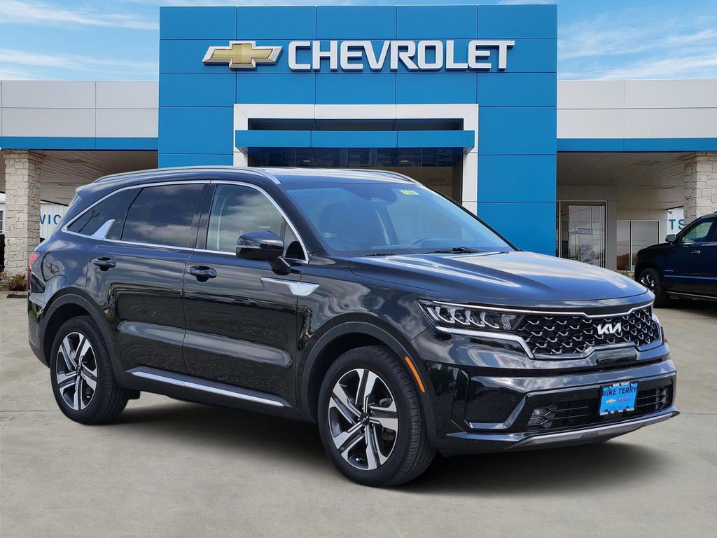 Aurora Black 2023 Kia Sorento Hybrid EX AWD SUV / Crossover All-Wheel Drive 6-Speed Automatic