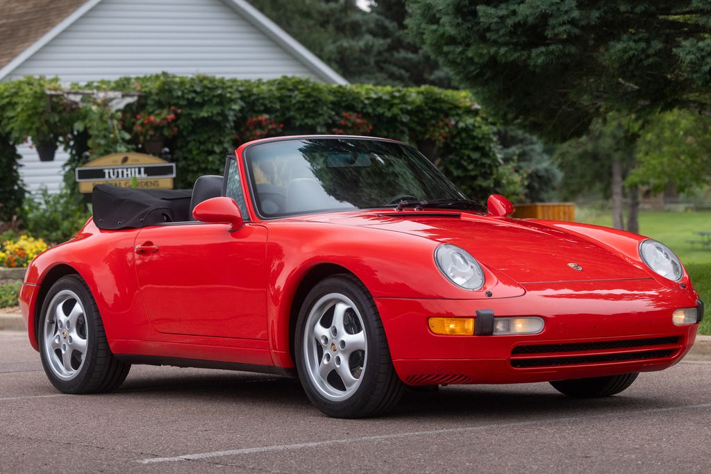 Guards Red 1995 Porsche 911 Convertible Rear-Wheel Drive 6-Speed Manual
