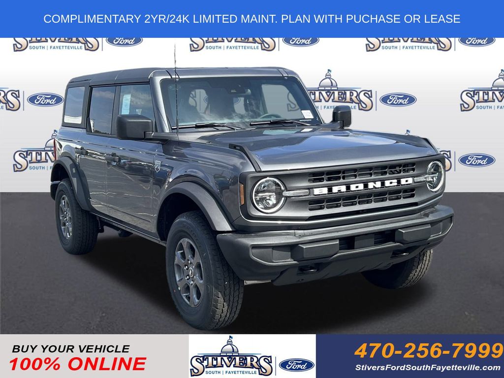 Gray Metallic 2025 Ford Bronco Big Bend 4-Door 4WD SUV / Crossover Four-Wheel Drive Automatic
