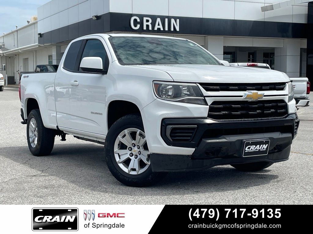 Summit White 2021 Chevrolet Colorado Pickup Truck Four-Wheel Drive 6-Speed Automatic