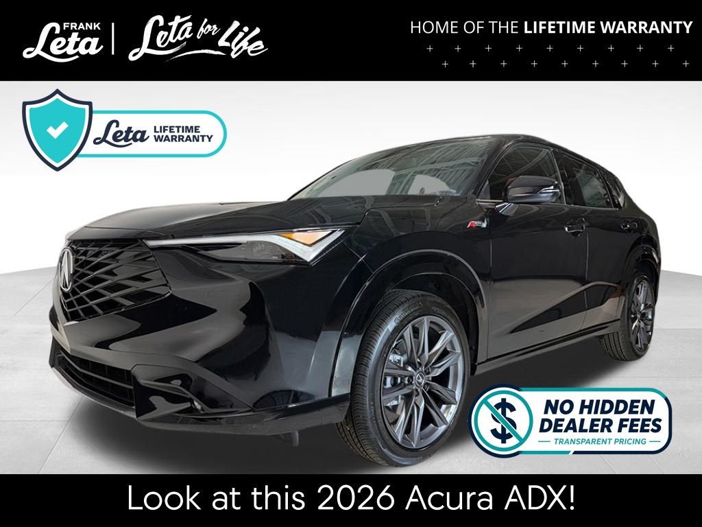 Crystal Black Pearl 2026 Acura ADX SUV / Crossover All-Wheel Drive Continuously Variable Transmission