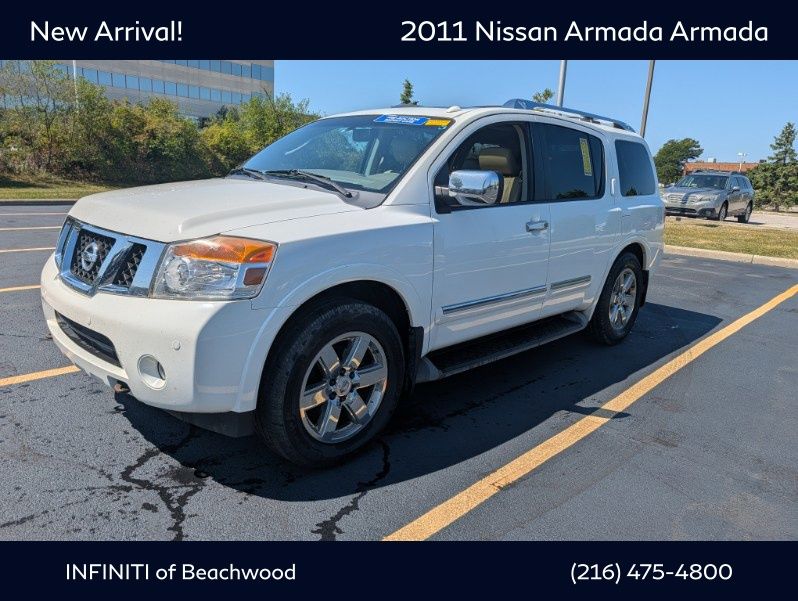 Blizzard White 2011 Nissan Armada SUV / Crossover Four-Wheel Drive 5-Speed Automatic Overdrive