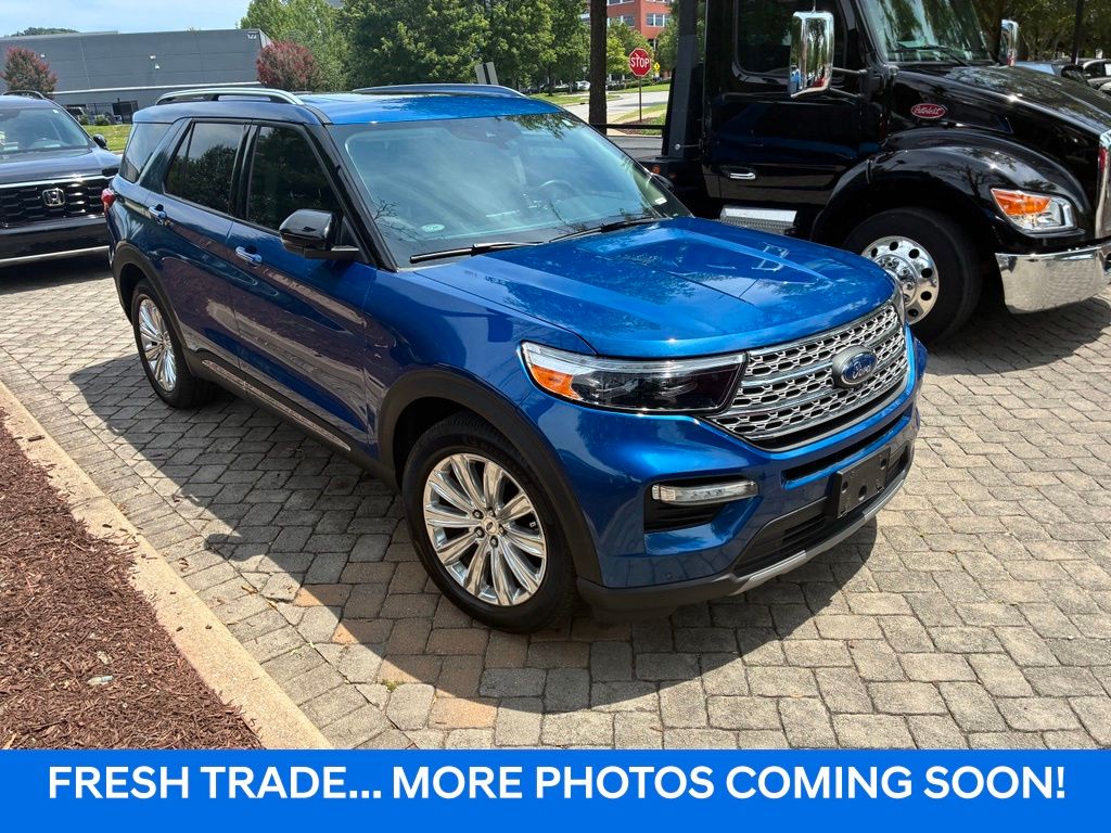 Blue Metallic 2022 Ford Explorer SUV / Crossover Rear-Wheel Drive Automatic
