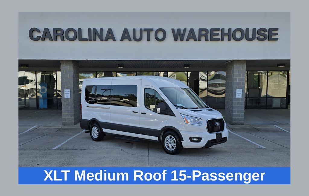Oxford White 2021 Ford Transit Passenger Van Rear-Wheel Drive 