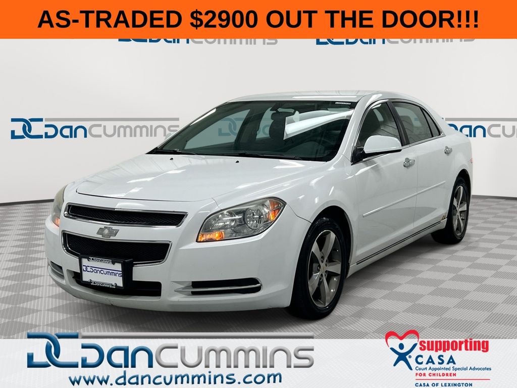 Summit White 2012 Chevrolet Malibu Sedan Front-Wheel Drive 6-Speed Automatic Overdrive
