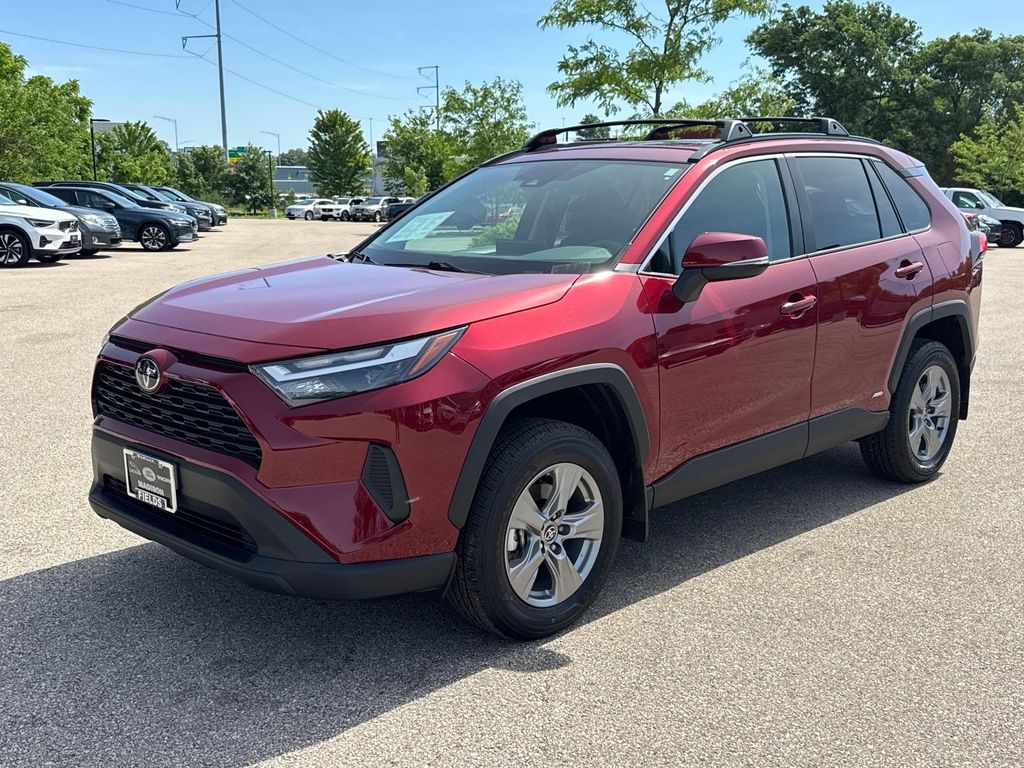 Pearl 2025 Toyota RAV4 Hybrid XLE AWD SUV / Crossover All-Wheel Drive Continuously Variable Transmission
