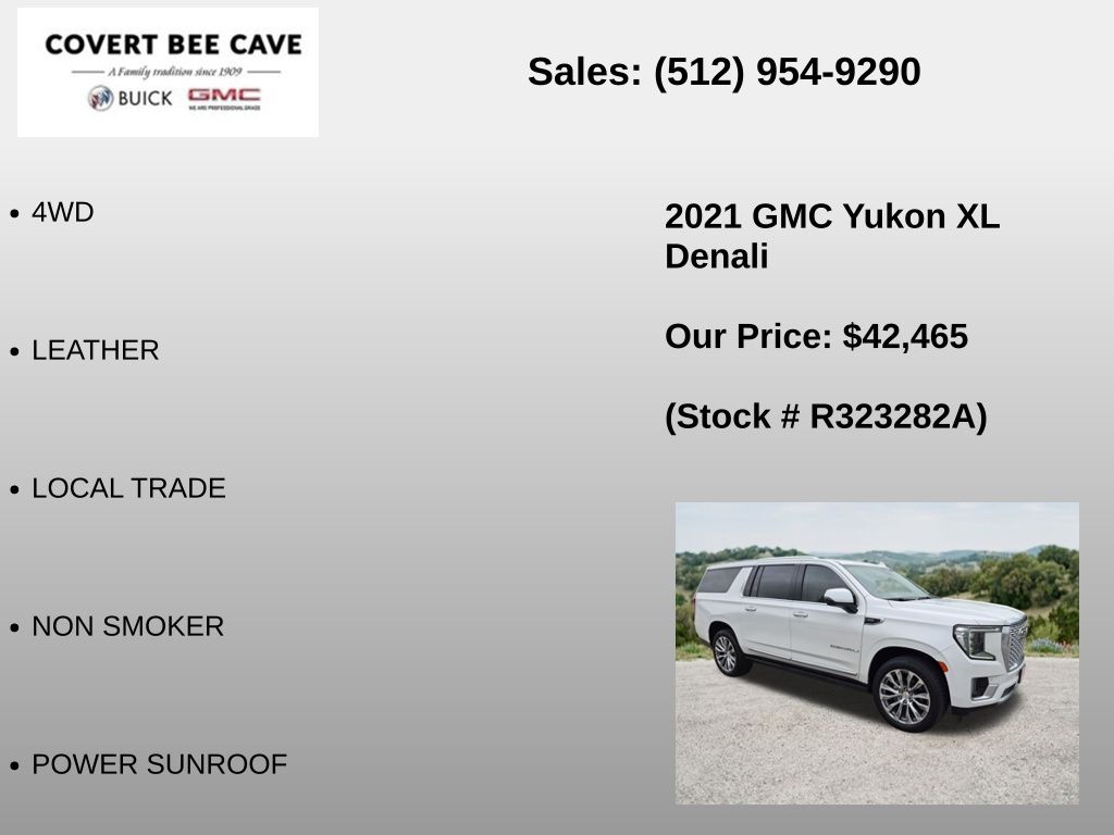 Used Car 2021 Gmc Yukon Xl  Denali For Sale Under $50,000 In Austin, Texas