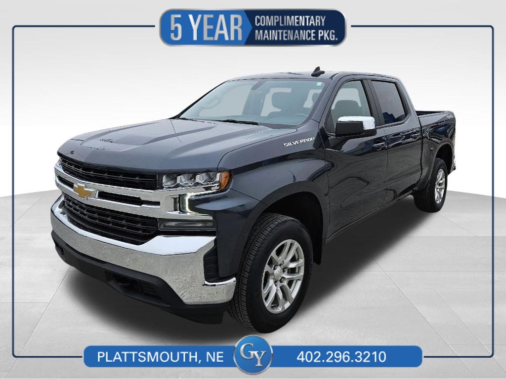 Shadow Gray Metallic 2022 Chevrolet Silverado 1500 LT Crew Cab 4WD Pickup Truck Four-Wheel Drive 8-Speed Automatic