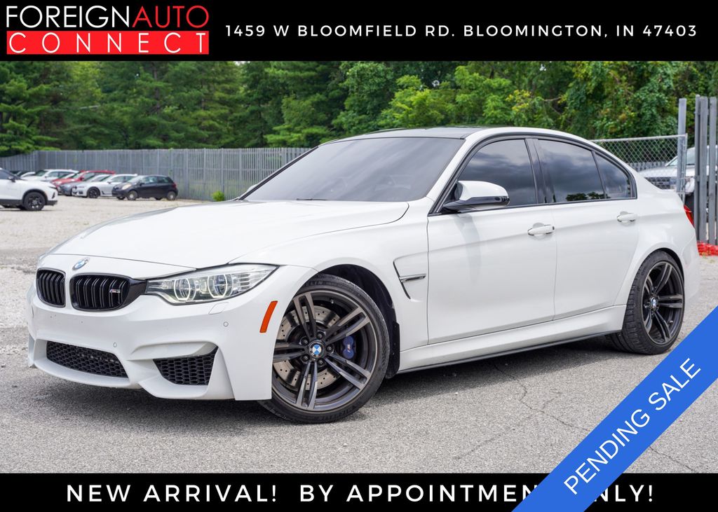 Alpine White 2016 BMW M3 Sedan Rear-Wheel Drive 6-Speed Manual