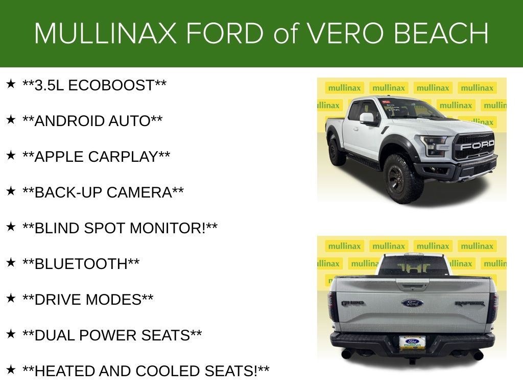 Used 2017 White Ford Raptor image 5