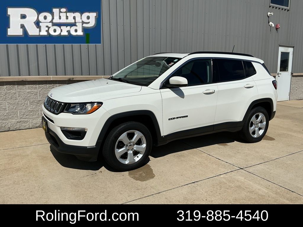 White Clearcoat 2018 Jeep Compass Latitude 4WD SUV / Crossover Four-Wheel Drive 9-Speed Automatic