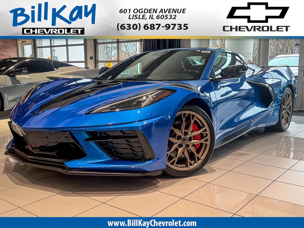 Riptide Blue Metallic 2024 Chevrolet Corvette Convertible Rear-Wheel Drive 8-Speed Dual Clutch