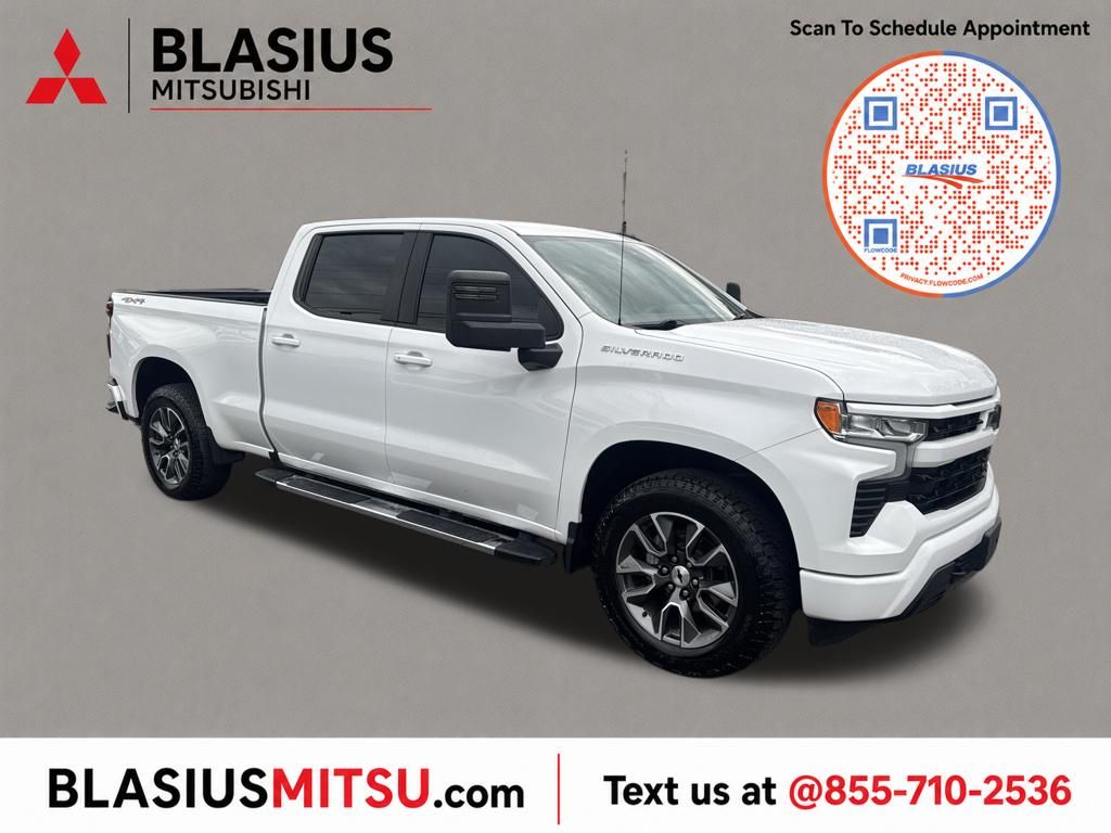 Summit White 2024 Chevrolet Silverado 1500 Pickup Truck Four-Wheel Drive Automatic