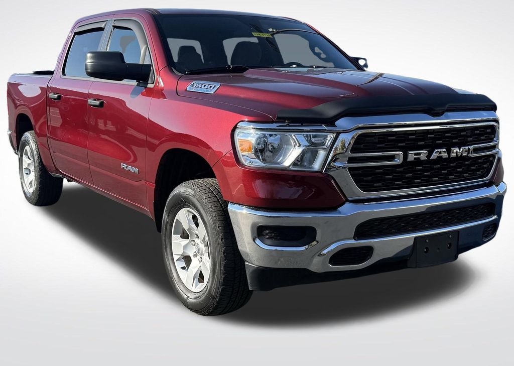Delmonico Red Pearlcoat 2023 RAM 1500 Big Horn Crew Cab 4WD Pickup Truck Four-Wheel Drive 8-Speed Automatic